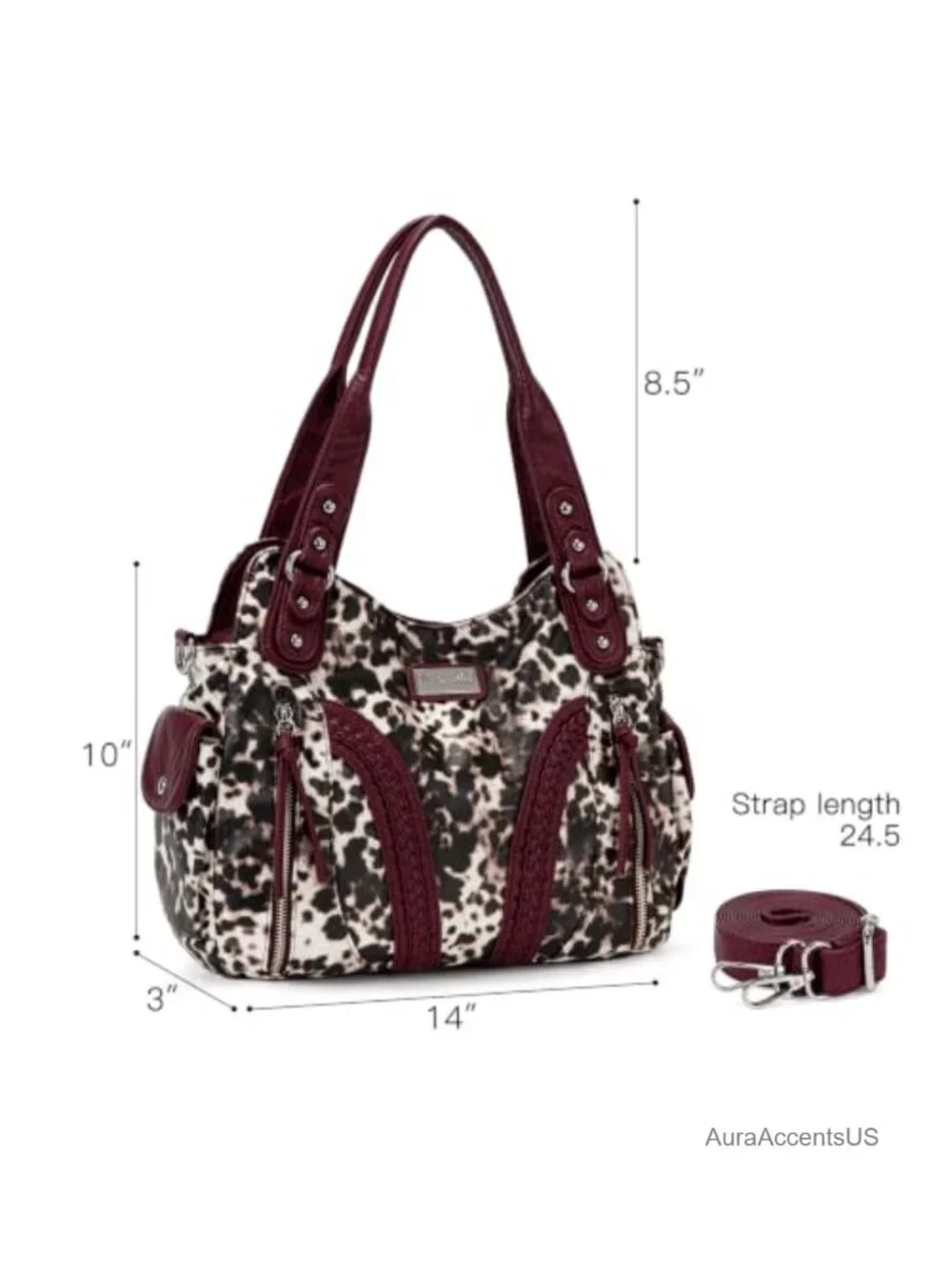 Montana West Hobo Bag Soft Handbag Crossbody Strap Faux Leather